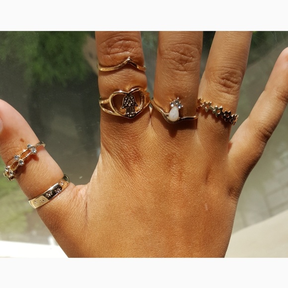 15 piece Boho chic ring set - Picture 2 of 5